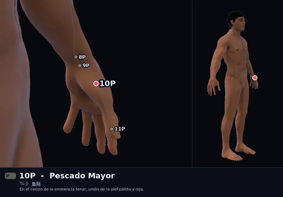 Localización del punto 10P, Pescado Mayor
