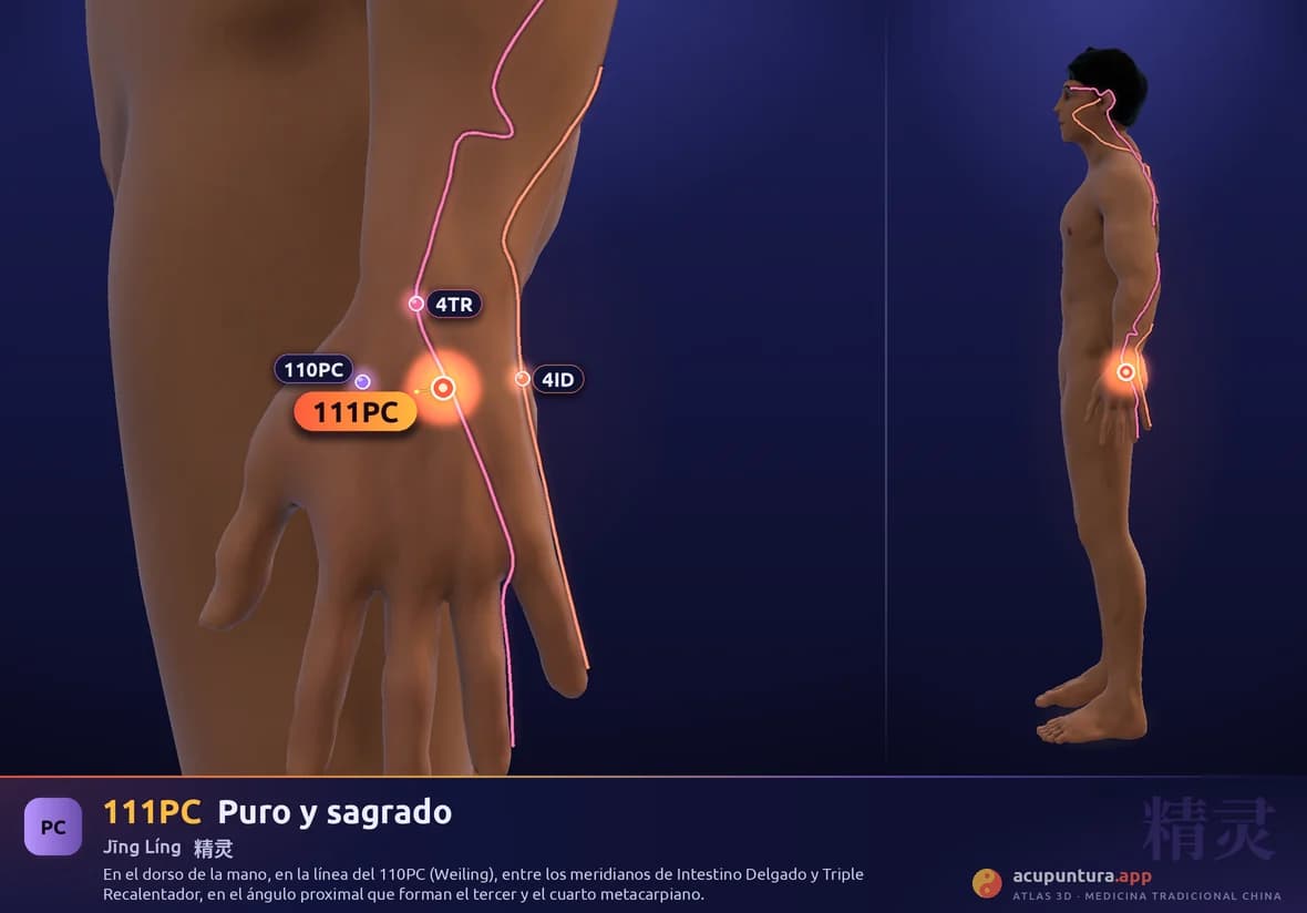 Localización del punto 111PC, Puro y sagrado