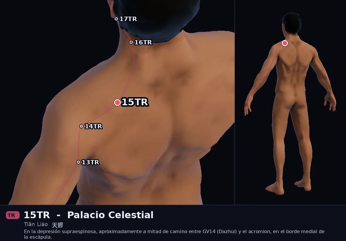 Localización del punto 15TR, Hendidura Celestial