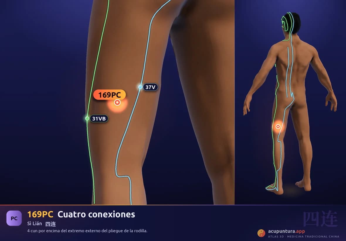 Localización del punto 169PC, Cuatro conexiones