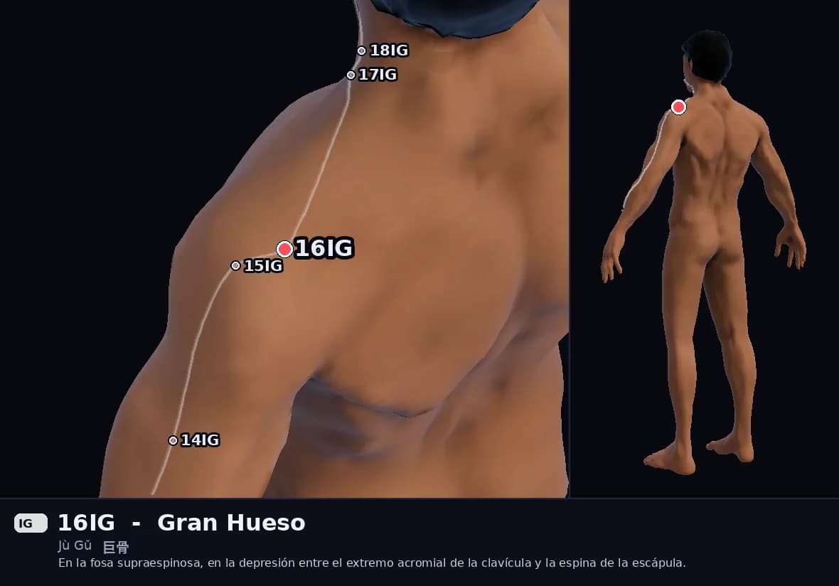 Localización del punto 16IG, Gran Hueso