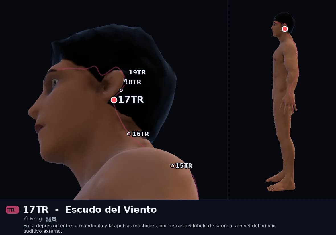 Localización del punto 17TR, Escudo del Viento
