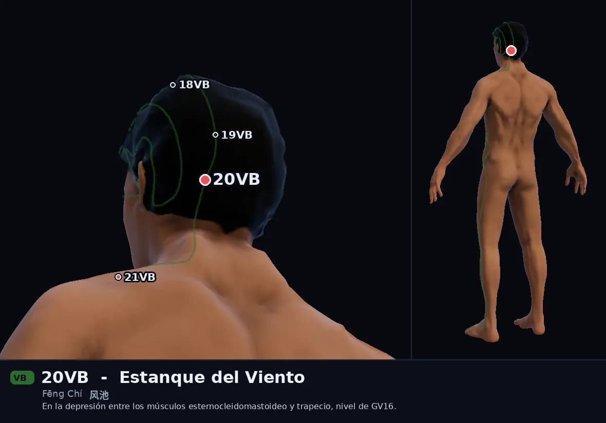 Localización del punto 20VB, Estanque del Viento