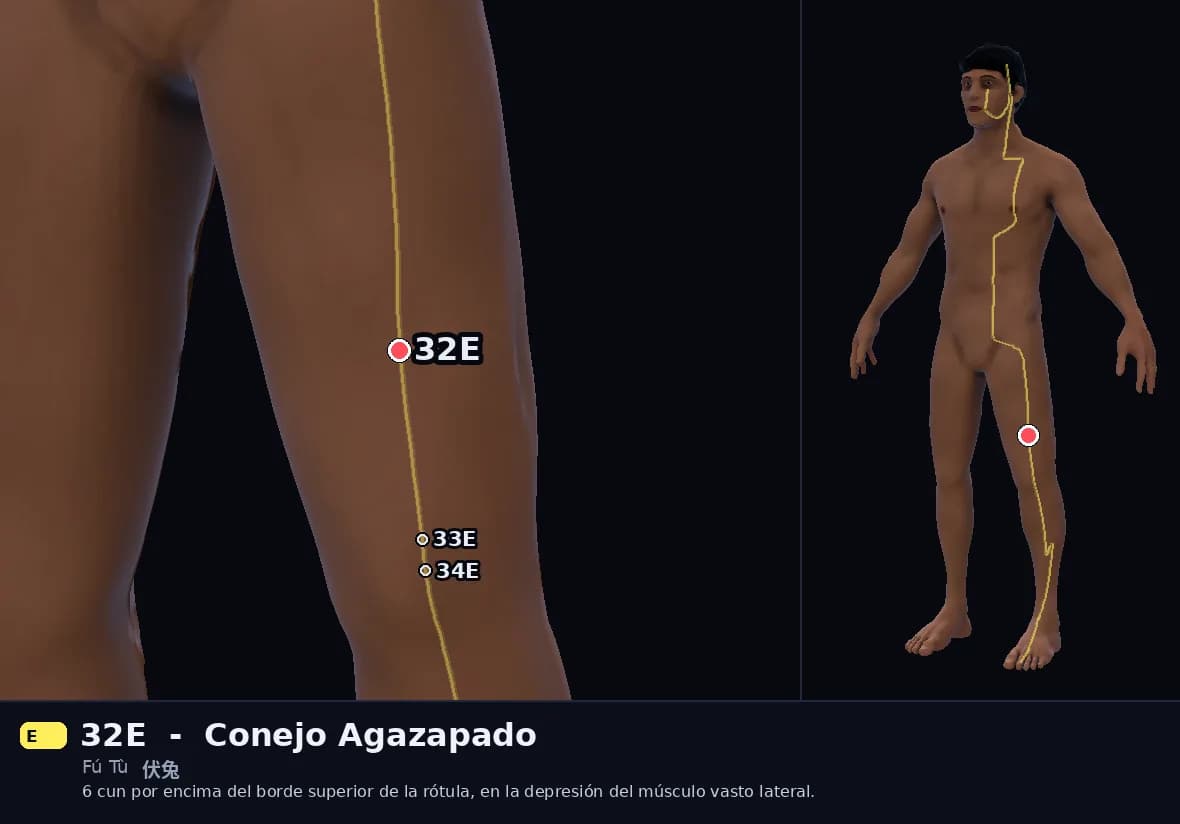 Localización del punto 32E, Conejo Agazapado