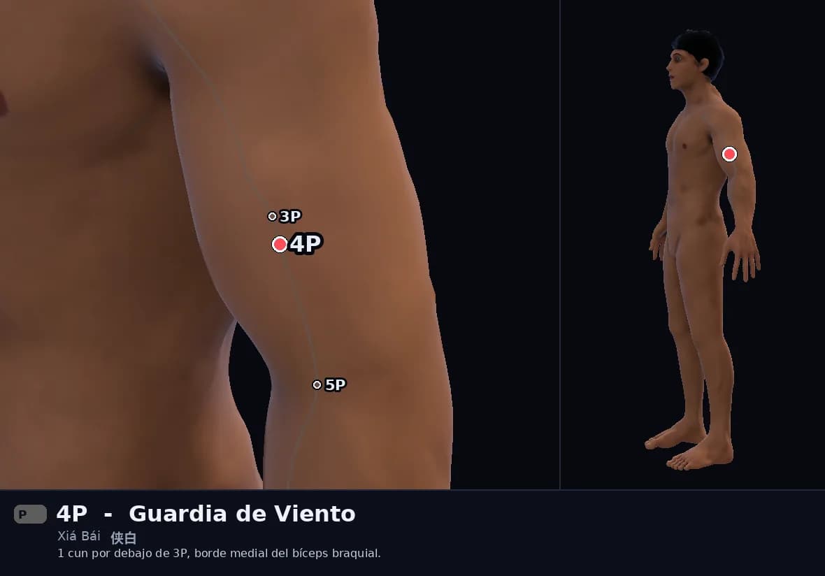 Localización del punto 4P, Blanco Estrecho