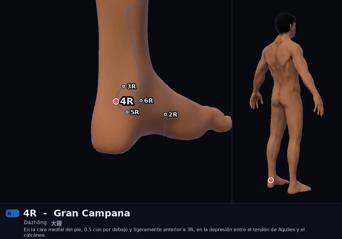 Localización del punto 4R, Gran Campana