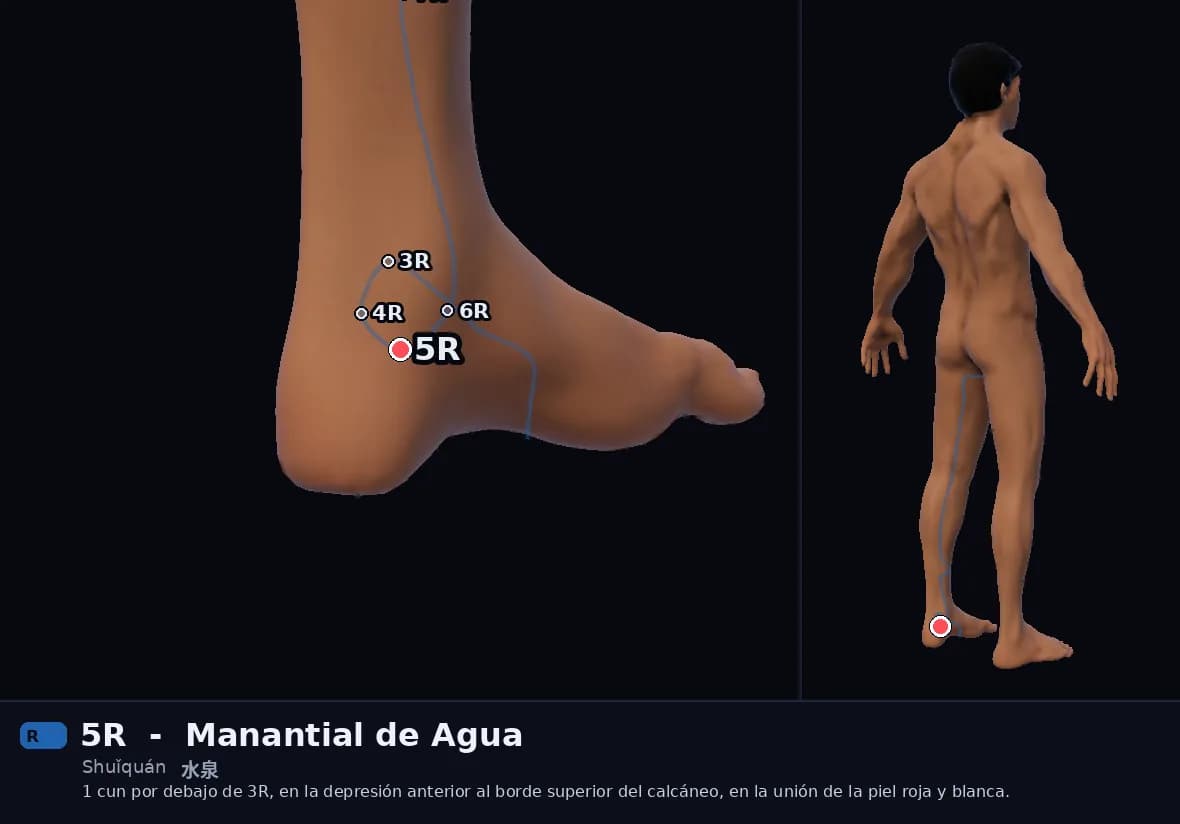 Localización del punto 5R, Manantial de Agua