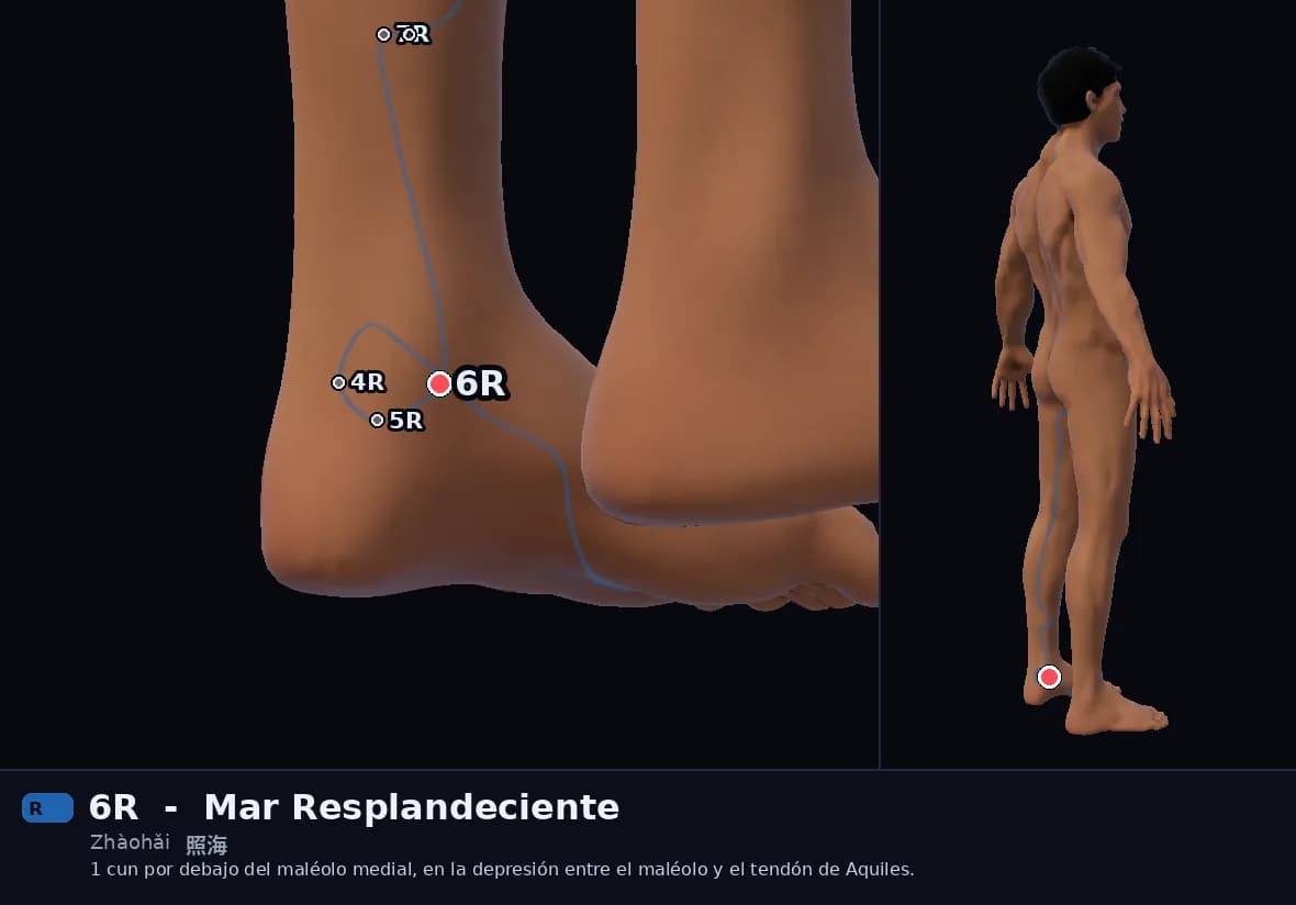 Localización del punto 6R, Mar Resplandeciente