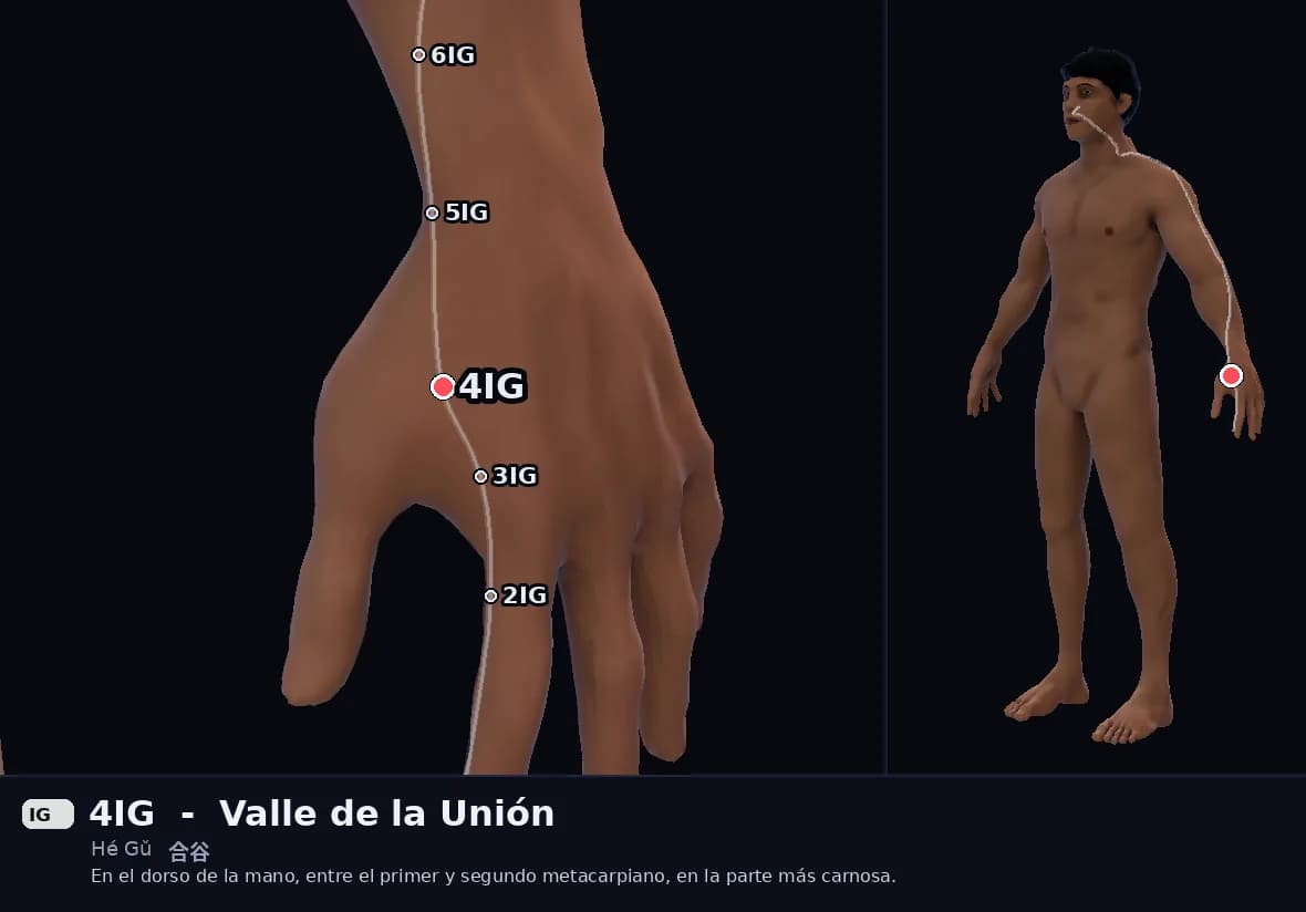 Localización del punto 4IG, Valle de la Unión